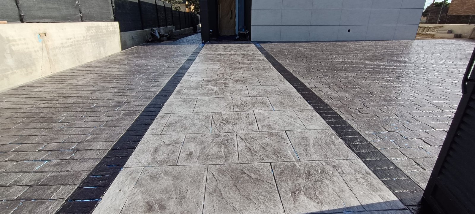 Trabajo de hormigón impreso en Madrid